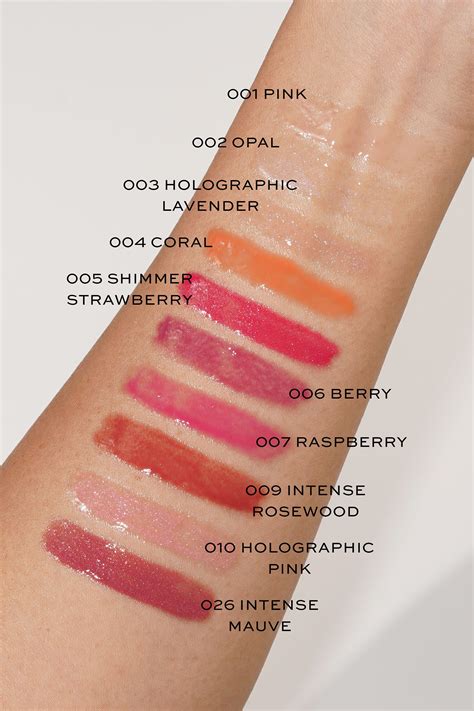 dior addict lip.gloss|Dior lip gloss color chart.